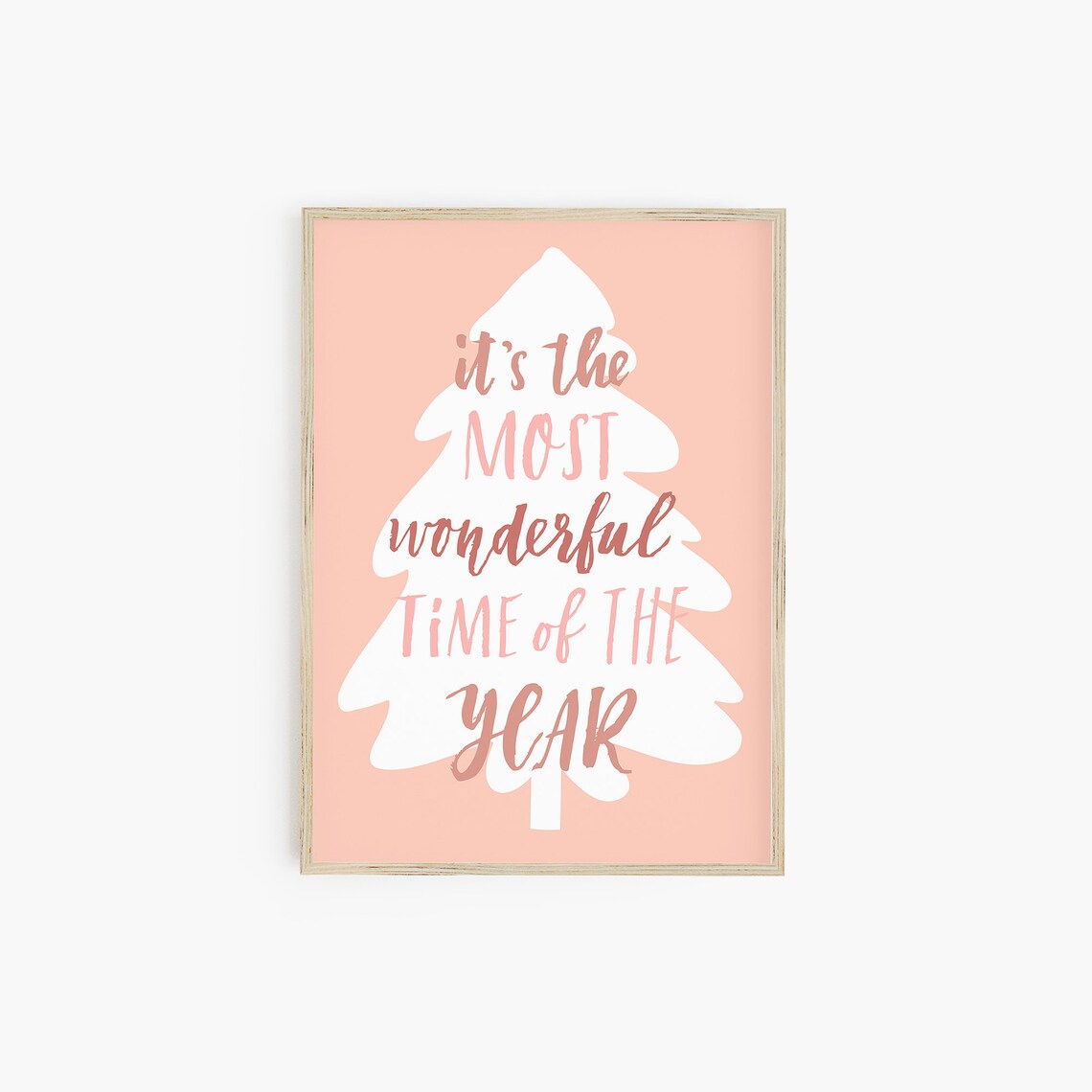 Boho Christmas Tree Print, Earthy Modern Decor - Image 2