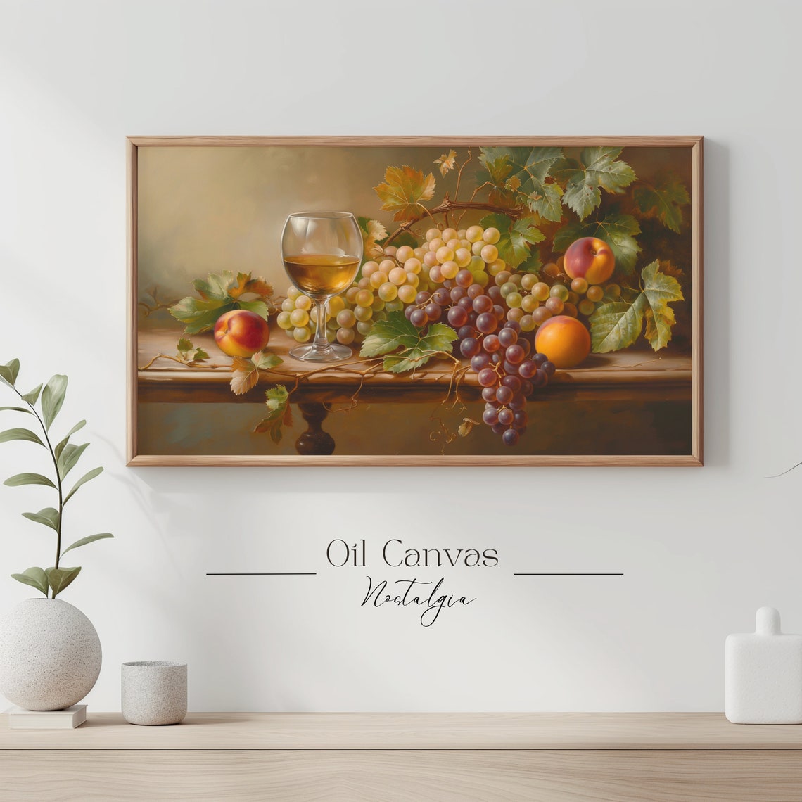 Country Kitchen Frame Tv Art Fine Art Vintage Still Life Decor Moody Black Autumn Wall Farmhouse Decor - Image 3