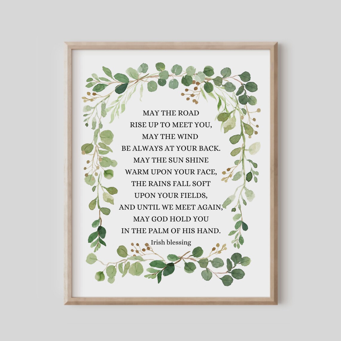 May The Road Rise Up To Meet You Irish Blessing Art Print