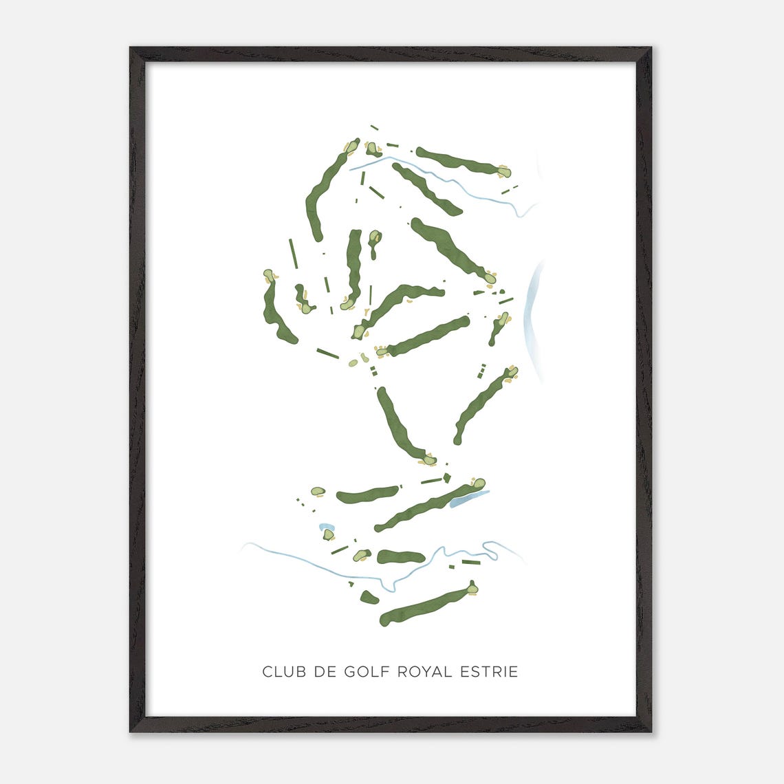 Club de Golf Royal Estrie Canada Minimalist Watercolor Golf Map Poster - Image 2