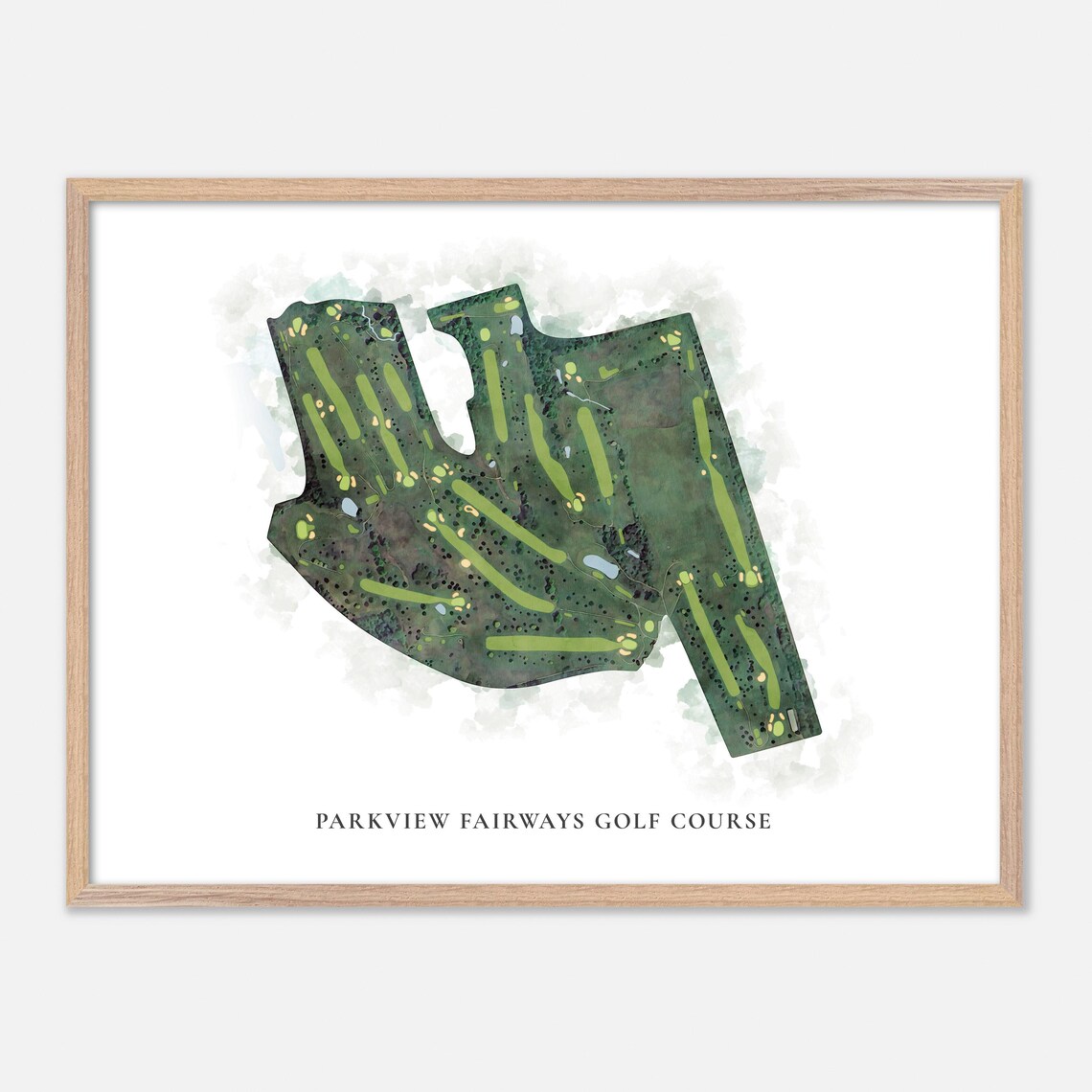 Parkview Fairways Golf Course Victor New York Classic Watercolor Poster