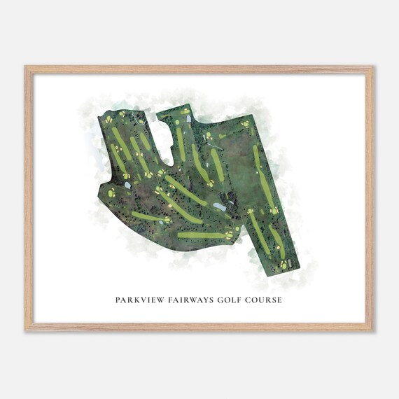 Parkview Fairways Golf Course Victor New York Classic Watercolor Poster
