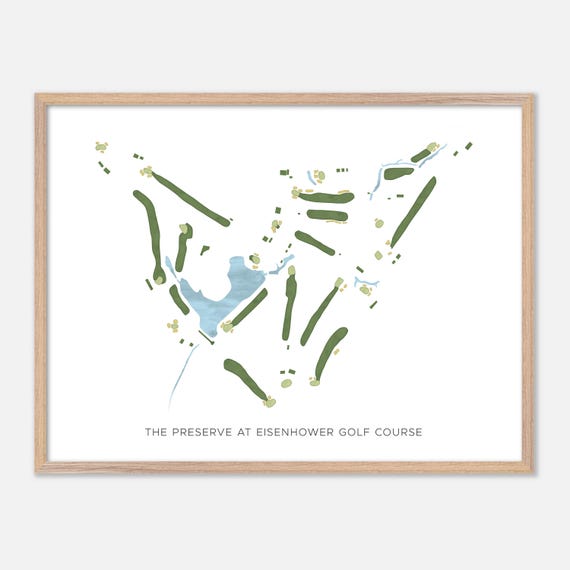 The Preserve At Eisenhower Golf Course In Annapolis Maryland Modern Watercolor Map Golfer Gift Golf Wall Art Golf Poster Print