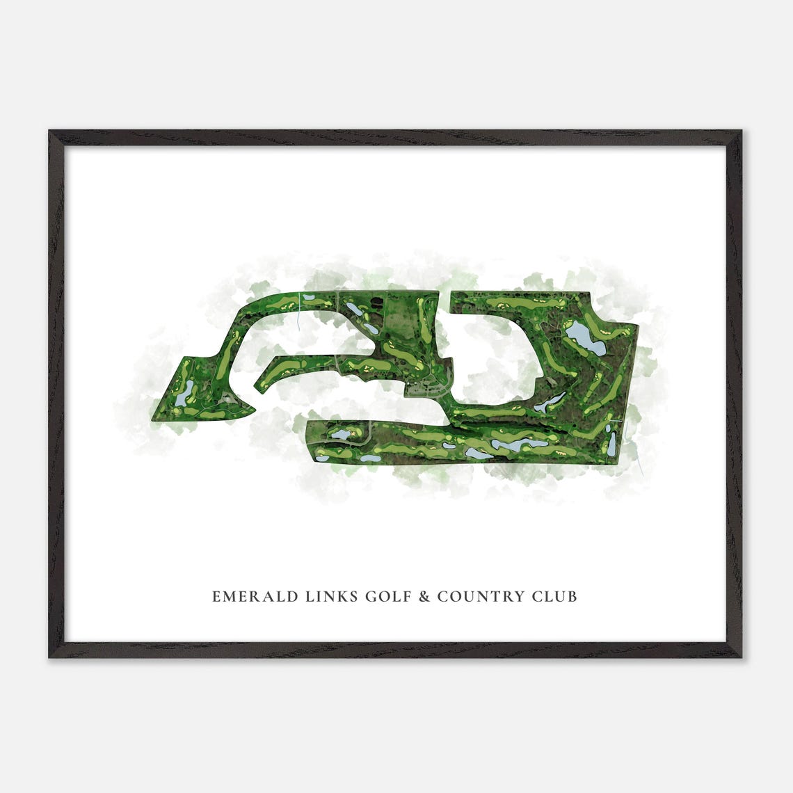 Emerald Links Golf and Country Club Canada Classic Map Art Poster - Image 4