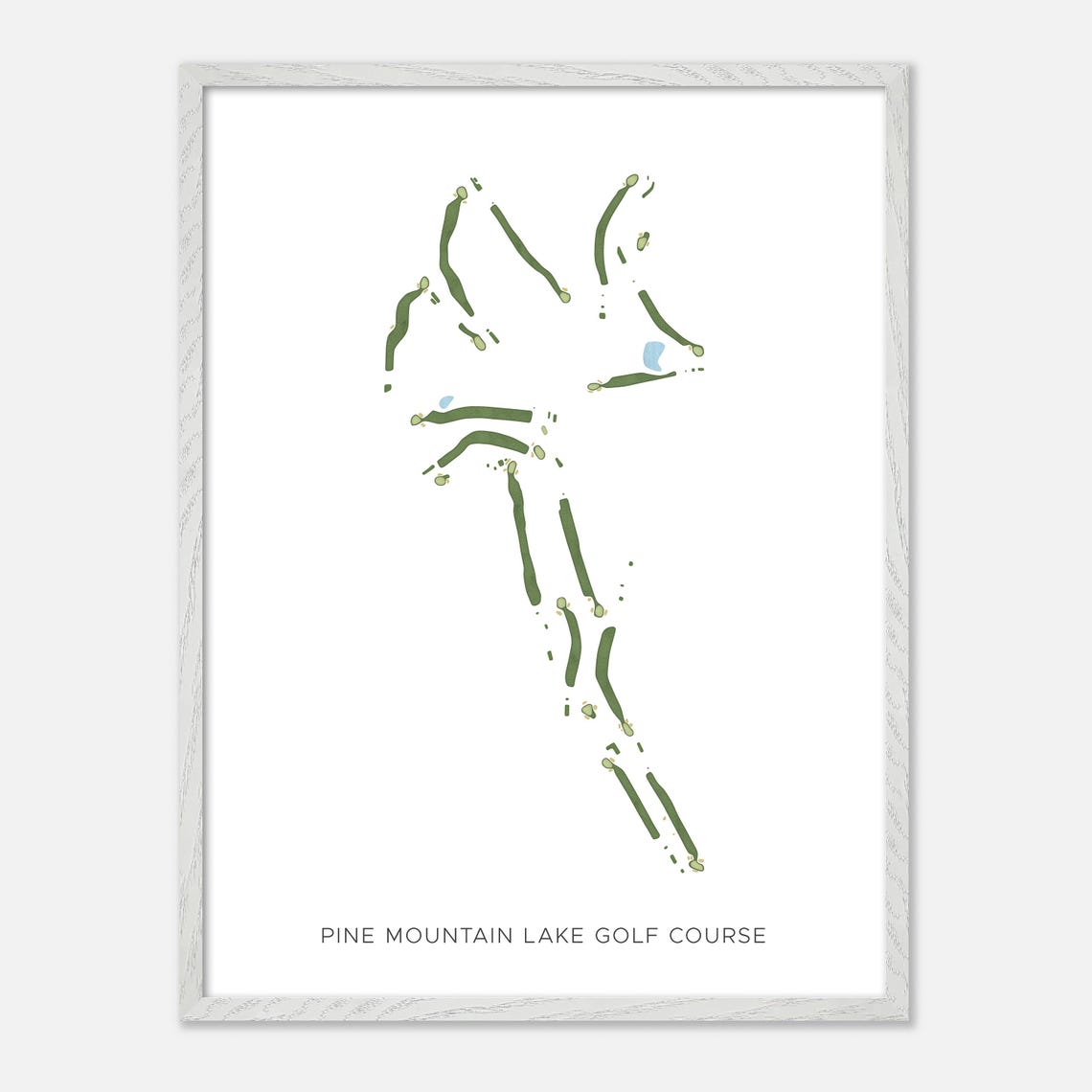 Pine Mountain Lake Golf Course Groveland California Map Poster - Image 2