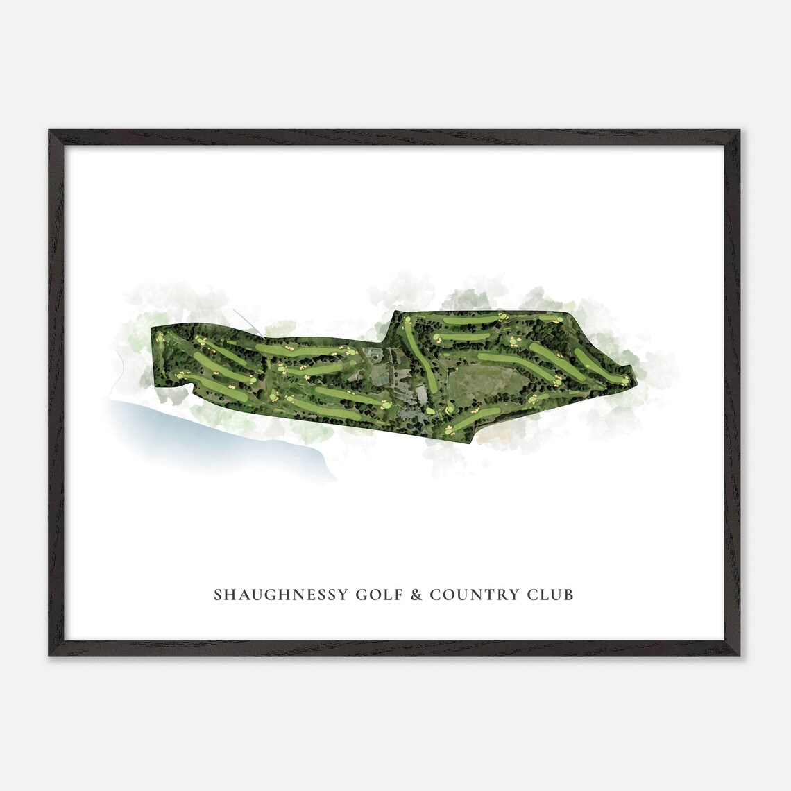 Shaughnessy Golf Country Club In Canada Watercolor Map - Image 4