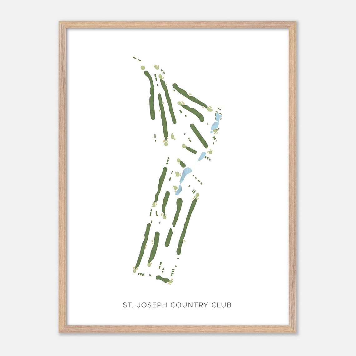 St. Joseph Country Club Country Club Missouri Modern Watercolor Poster - Image 6