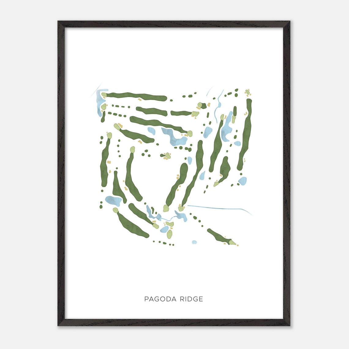 Pagoda Ridge Golf Course Canada Modern Minimalist Map Art Poster - Image 2