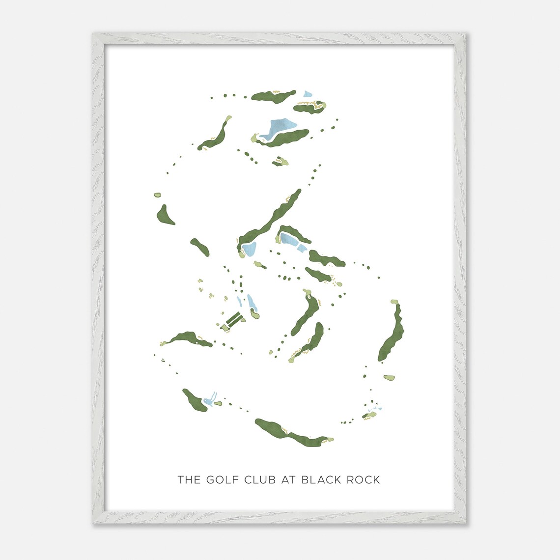 The Golf Club at Black Rock Coeur Dalene Idaho Modern Watercolor Poster - Image 2