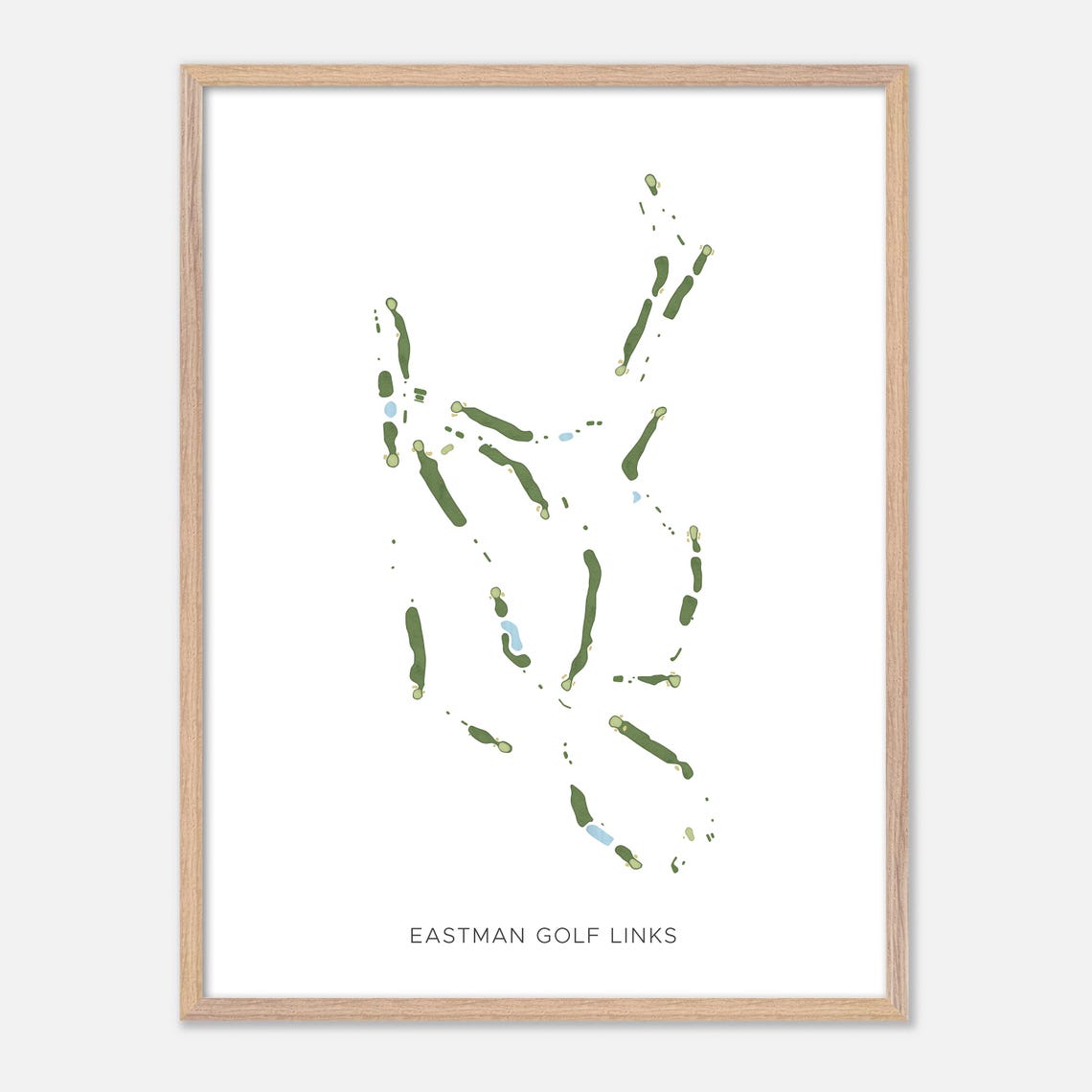 Eastman Golf Links In Grantham New Hampshire Modern Watercolor Map Golfer Gift Golf Wall Art Golf Poster Print Course Layout - Image 2