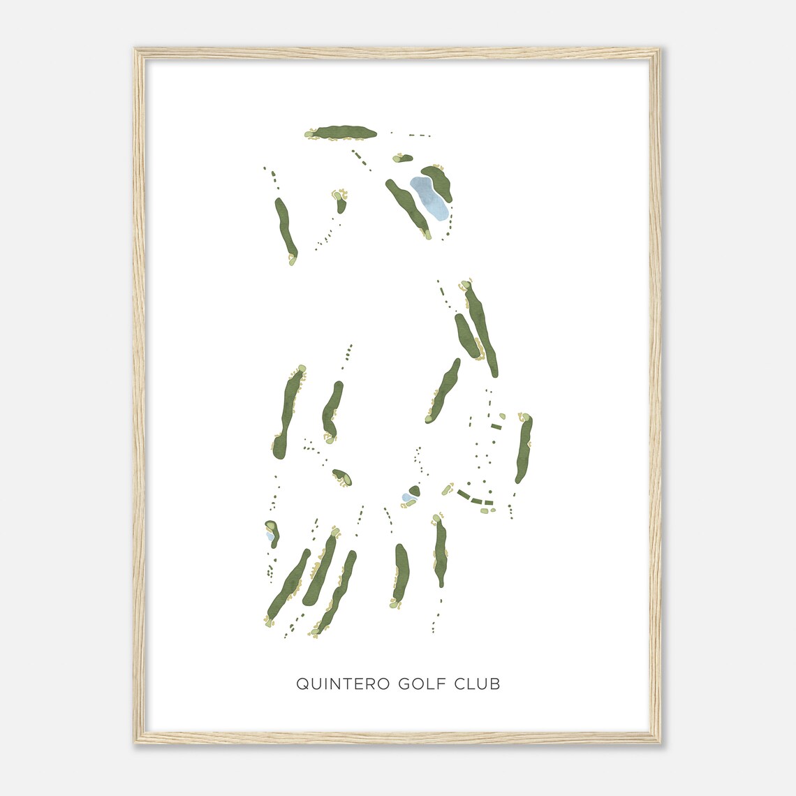 Quintero Golf Club Arizona Modern Watercolor Map Golfer Gift Golf Wall Art Golf Poster Print Course Layout