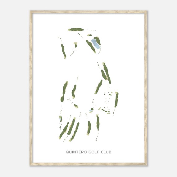 Quintero Golf Club Arizona Modern Watercolor Map Golfer Gift Golf Wall Art Golf Poster Print Course Layout