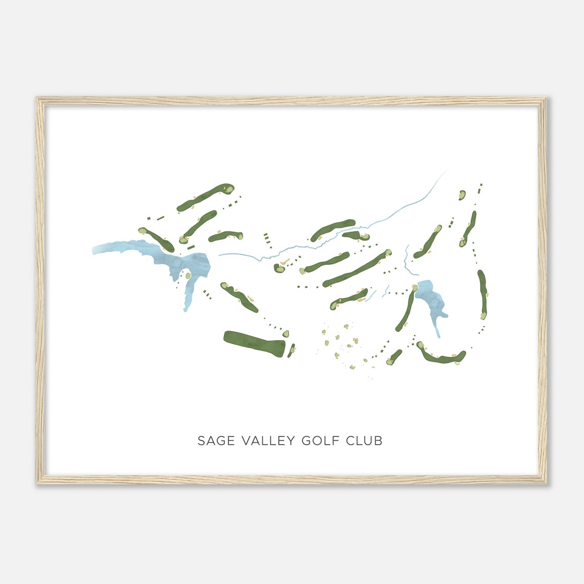 Sage Valley Golf Club South Carolina Modern Minimalist Poster - Image 2