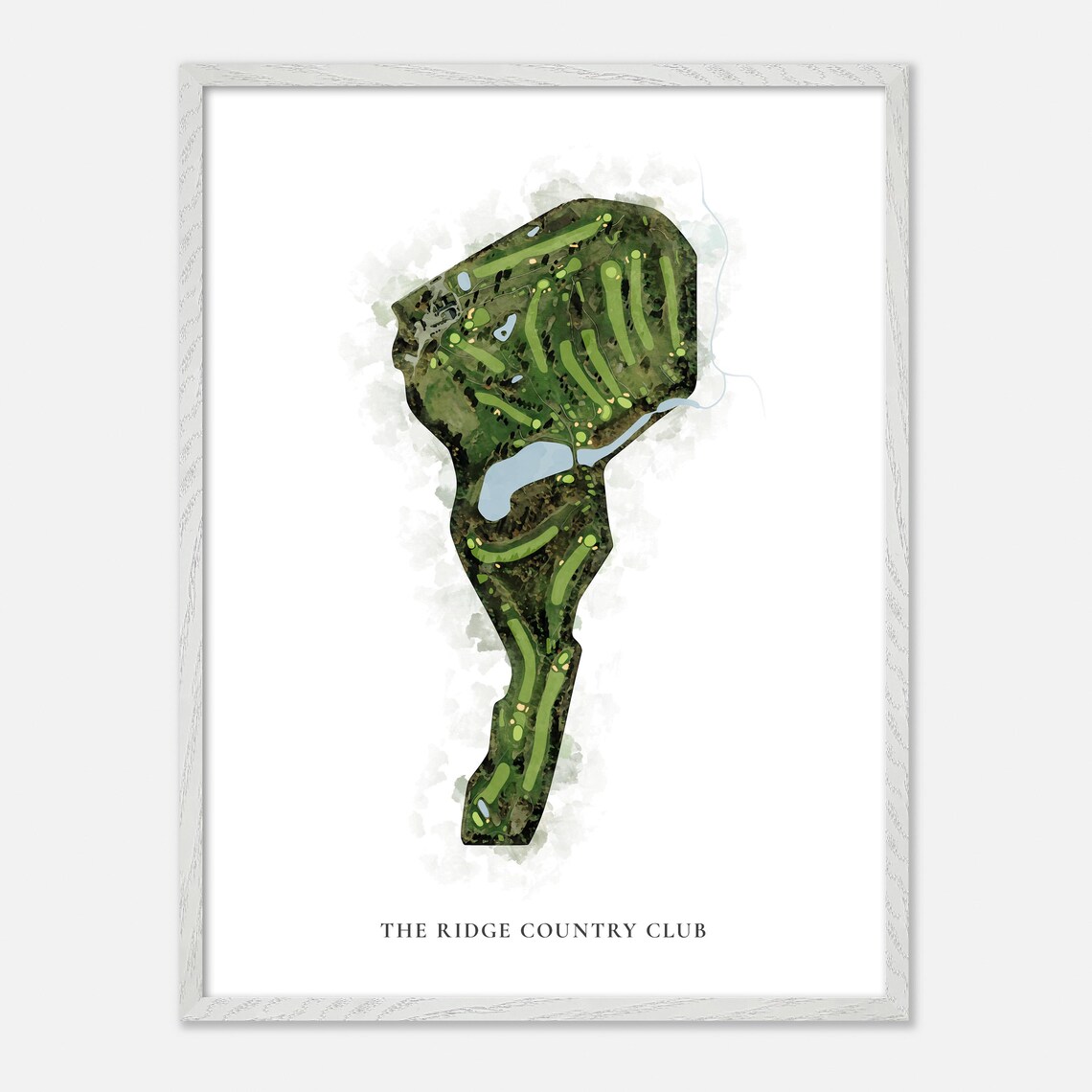 The Ridge Country Club Gilford New Hampshire Classic Watercolor Poster - Image 2