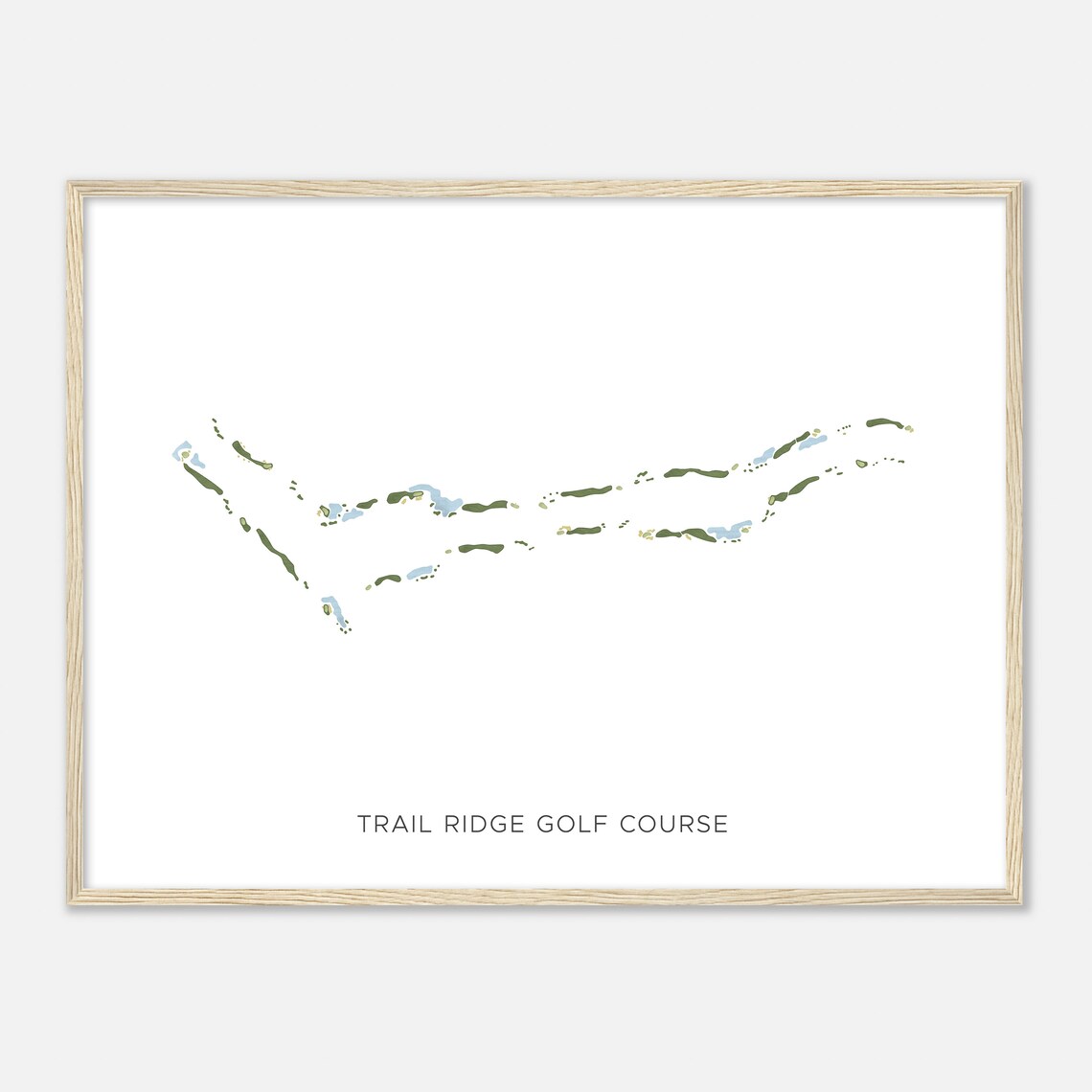Trail Ridge Golf Course Arizona Modern Watercolor Map Golfer Gift Golf Wall Art Golf Poster Print Course Layout - Image 2