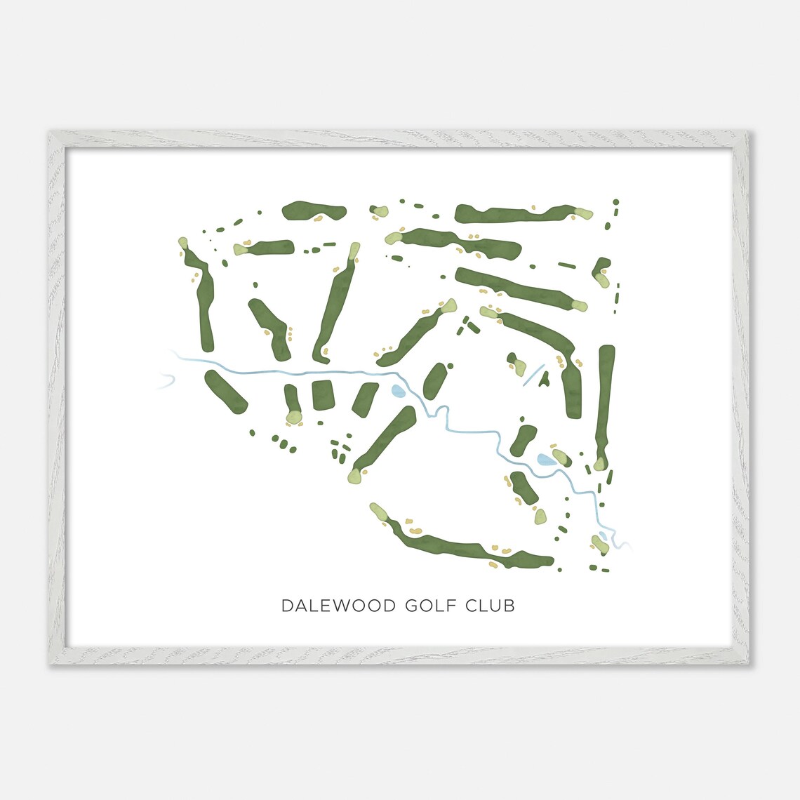 Dalewood Golf Club Cobourg Canada Modern Minimalist Map Art Poster - Image 3
