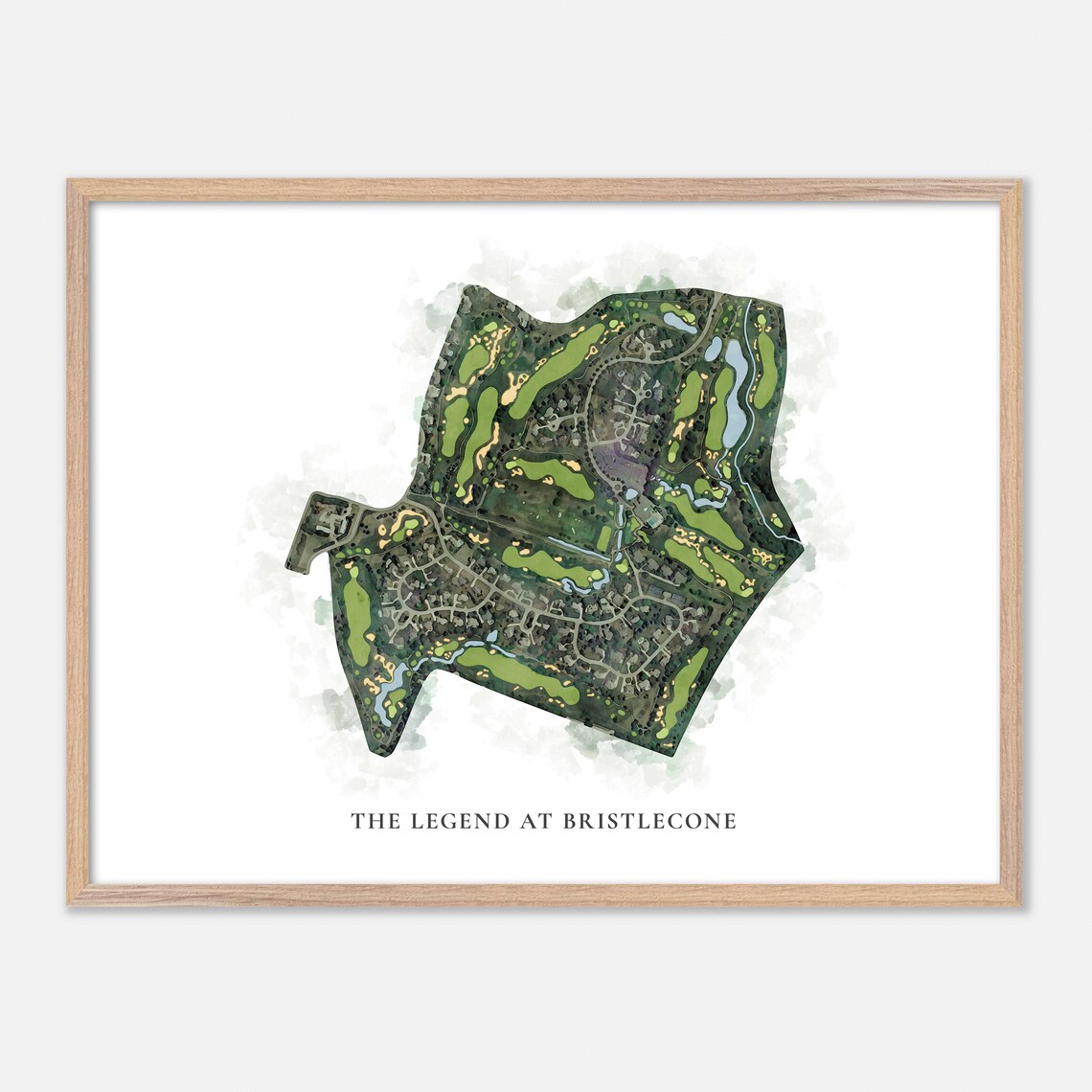 The Legend At Bristlecone, Classic Watercolor Map