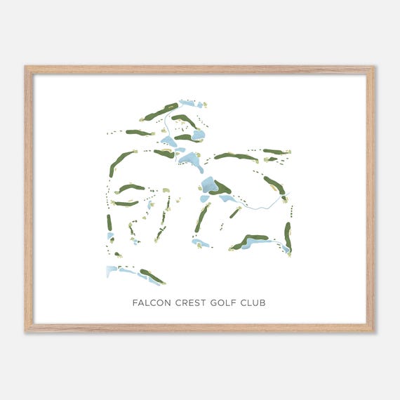 Falcon Crest Golf Club In Kuna Idaho Modern Watercolor Map Golfer Gift Golf Wall Art Golf Poster Print Course Layout