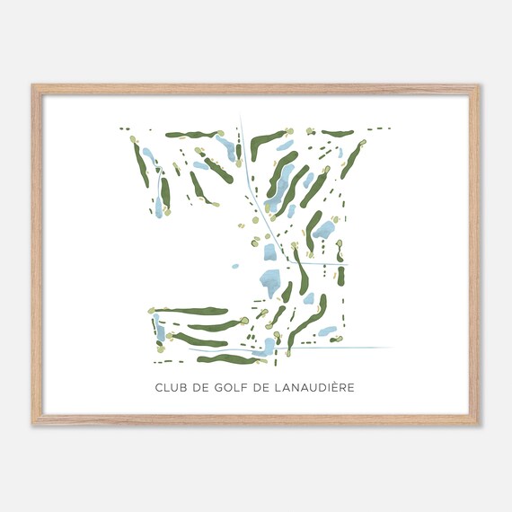 Club de Golf de Lanaudiere Canada Modern Watercolor Map Poster
