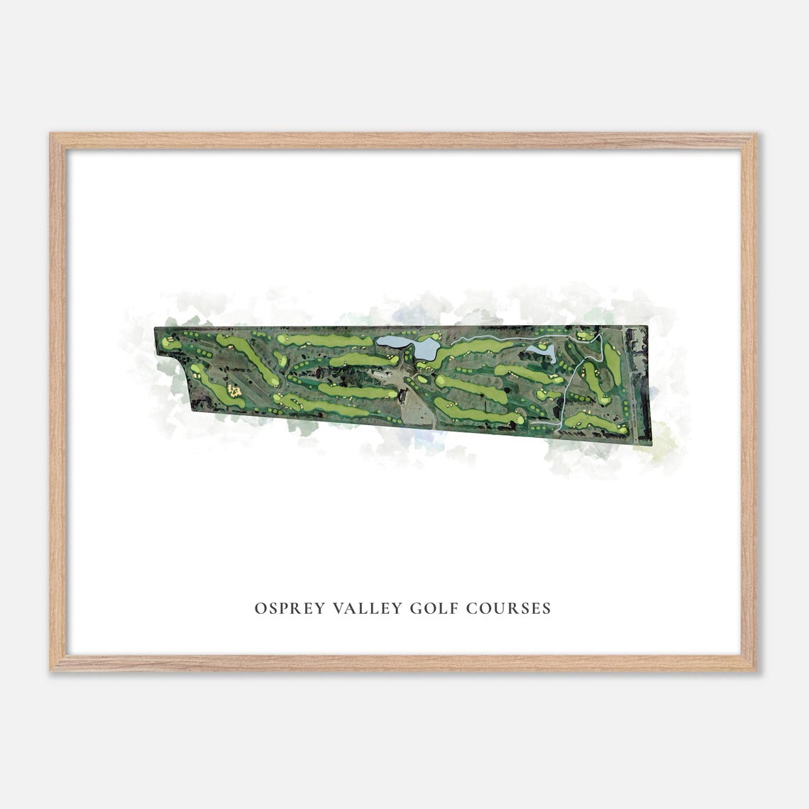 Osprey Valley Golf Courses Canada Classic Watercolor Course Map Poster