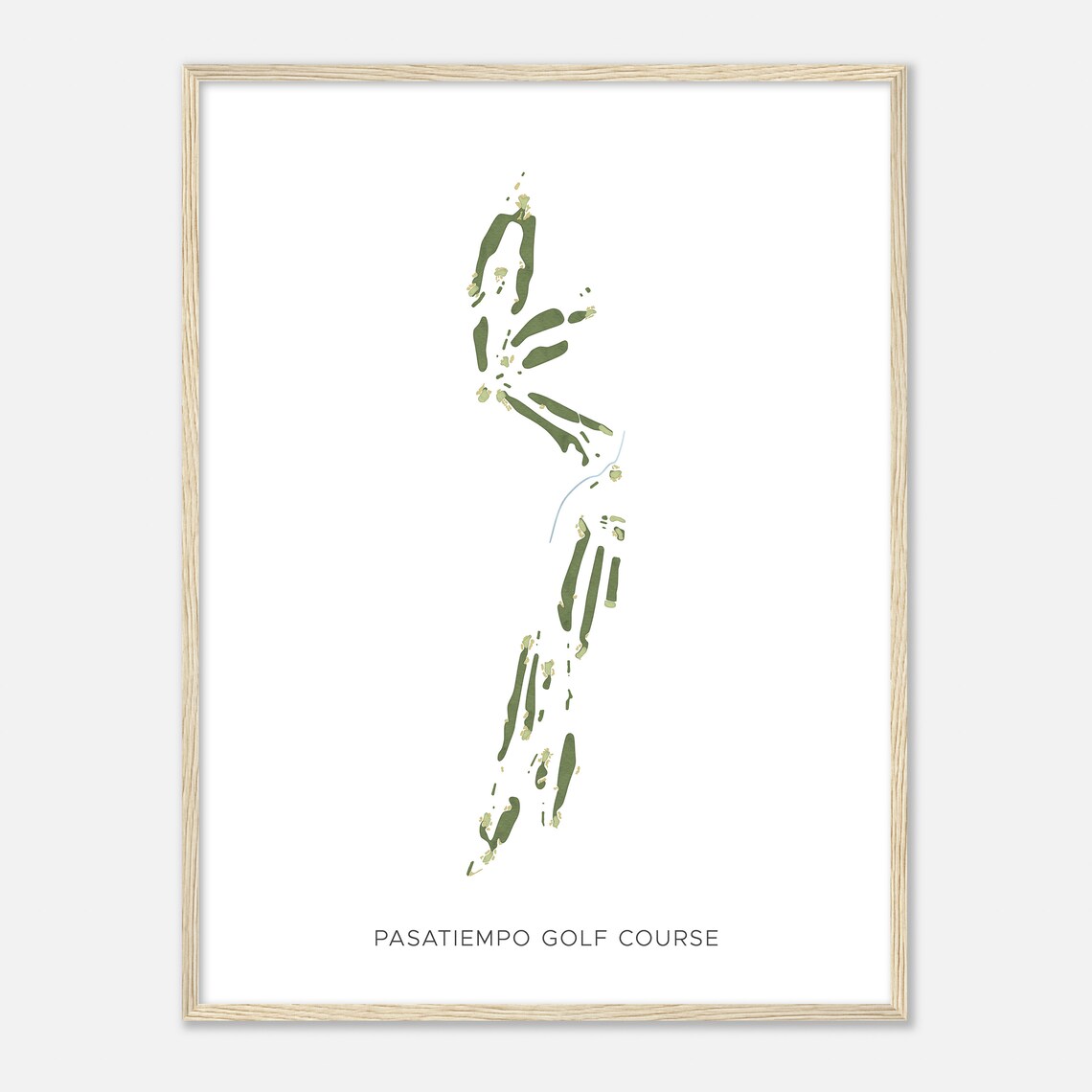 Pasatiempo Golf Course California Modern Watercolor Map Golfer Gift Golf Wall Art Golf Poster Print Course Layout - Image 2