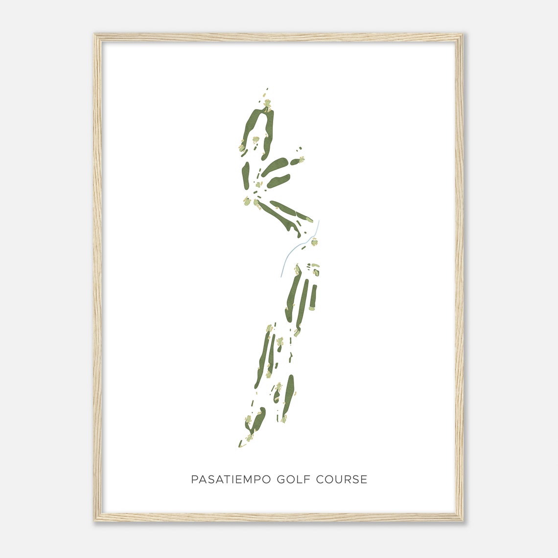 Pasatiempo Golf Course Watercolor Map Golfer Gift Poster Artwork - Image 2