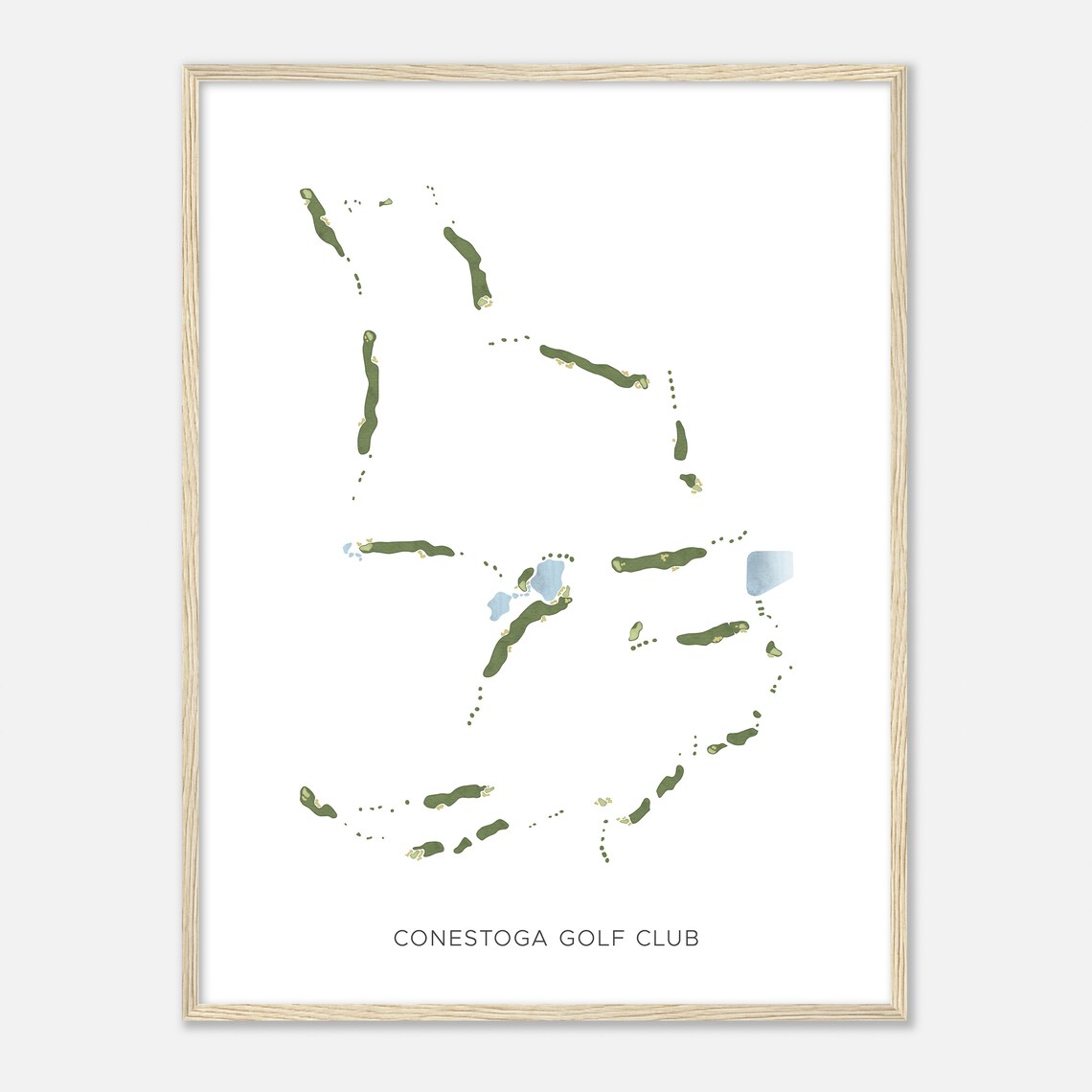 Conestoga Golf Club Nevada Modern Watercolor Map Golfer Gift Golf Wall Art Golf Poster Print Course Layout - Image 2