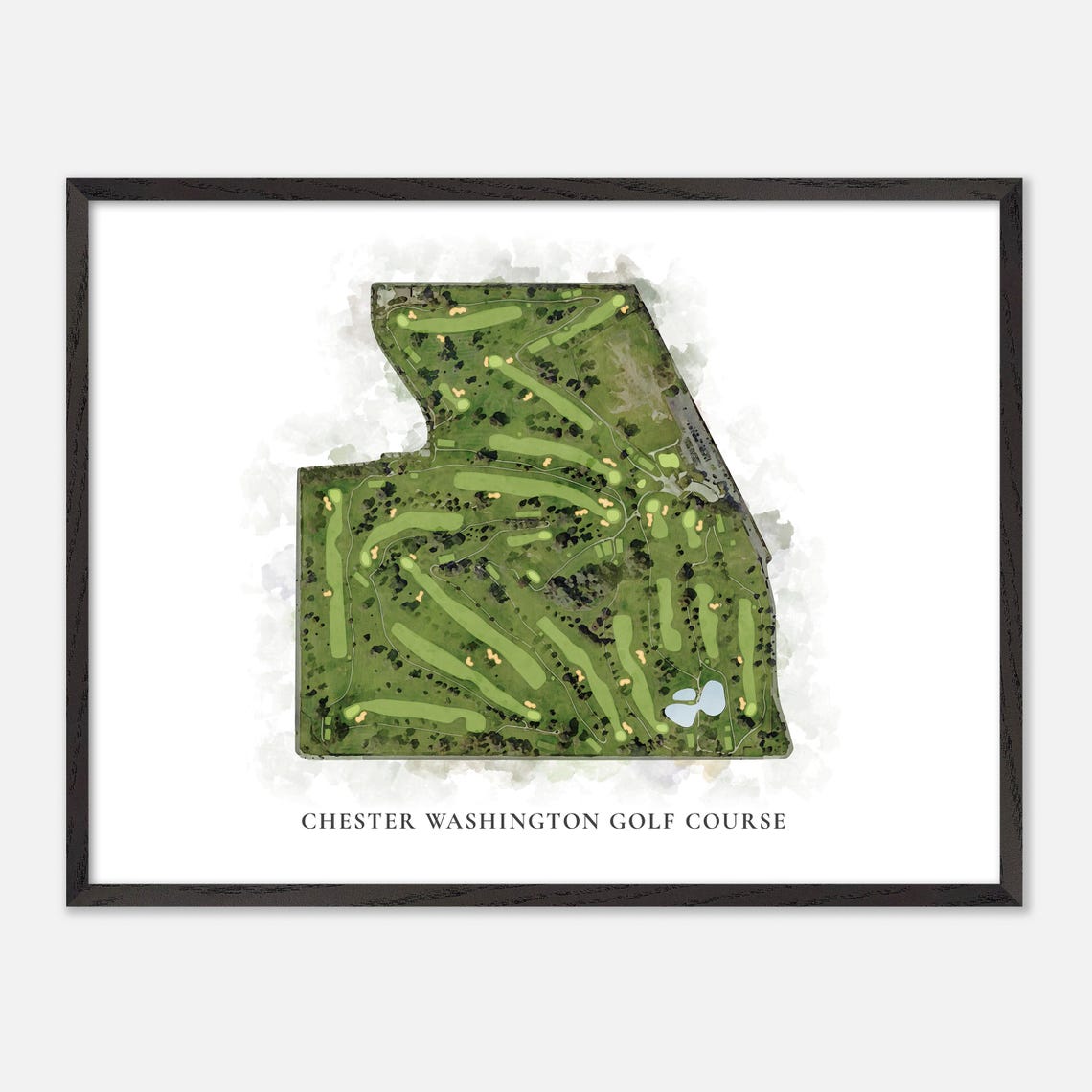 Chester Washington Golf Course Los Angeles Classic Map Poster - Image 5
