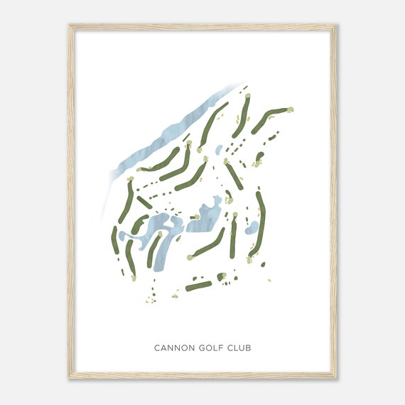 Cannon Golf Club Minnesota Modern Watercolor Map Golfer Gift Golf Wall Art Golf Poster Print Course Layout