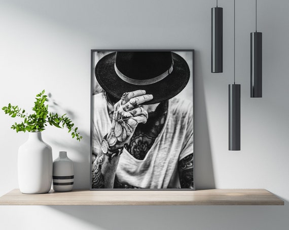 Casual Tattoo Poster Wall Art Poster Print Wall Decor Tattoos Body Art Casual Edgy Urban Contemporary Minimalist Home Decor