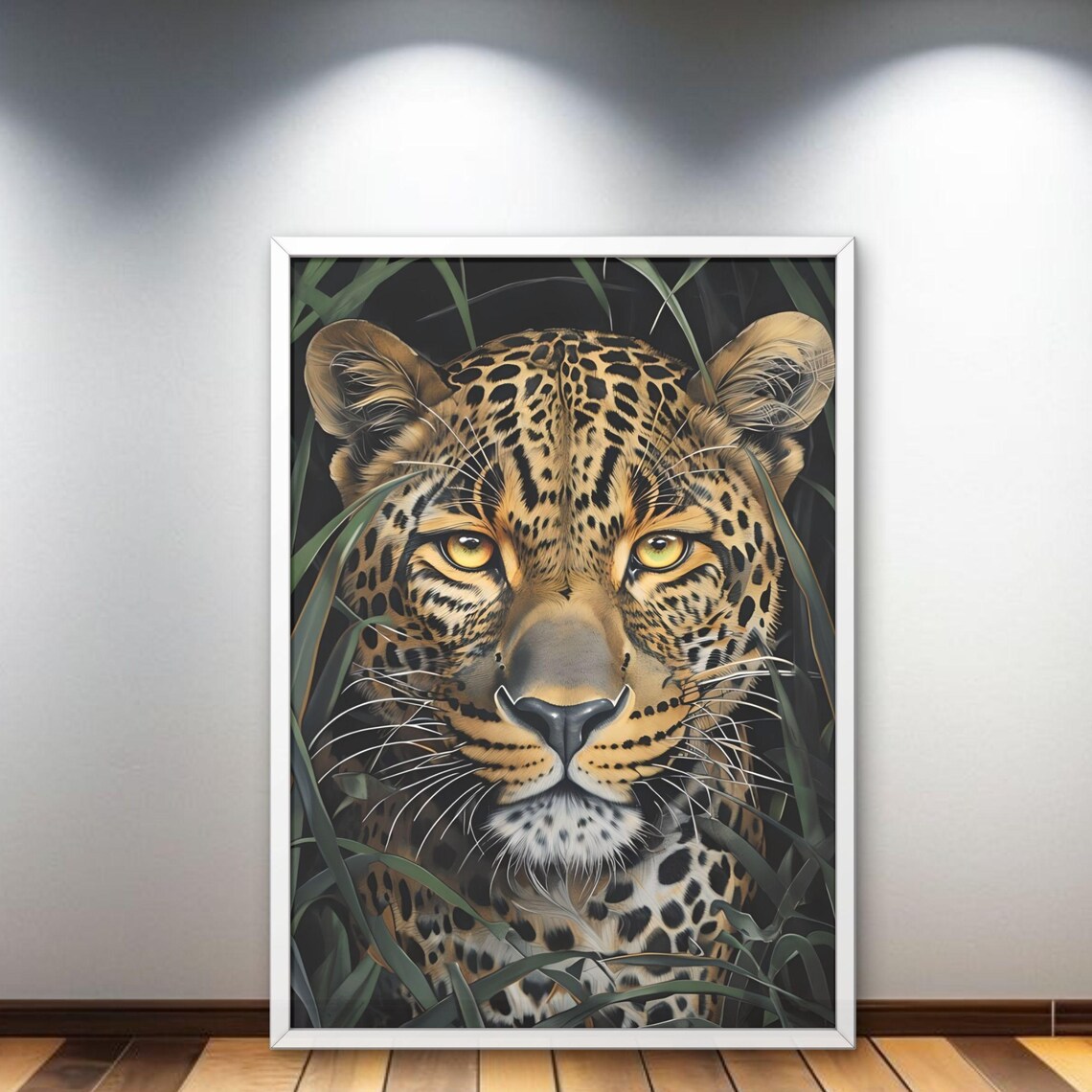 Leopard Wall Art Jungle Animal Safari Wildlife Poster Modern Home Decor