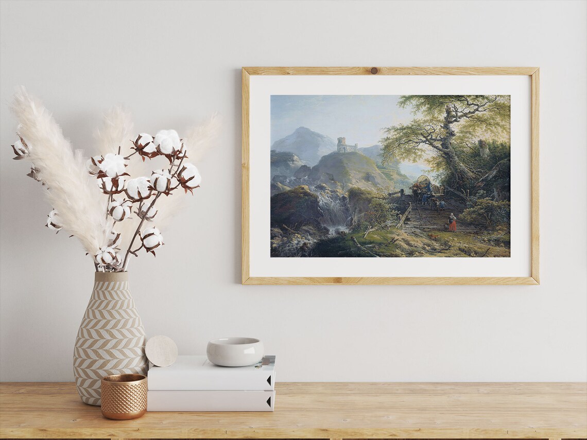 Landscape Art Print, Abstract Modern Wall Art - Image 2