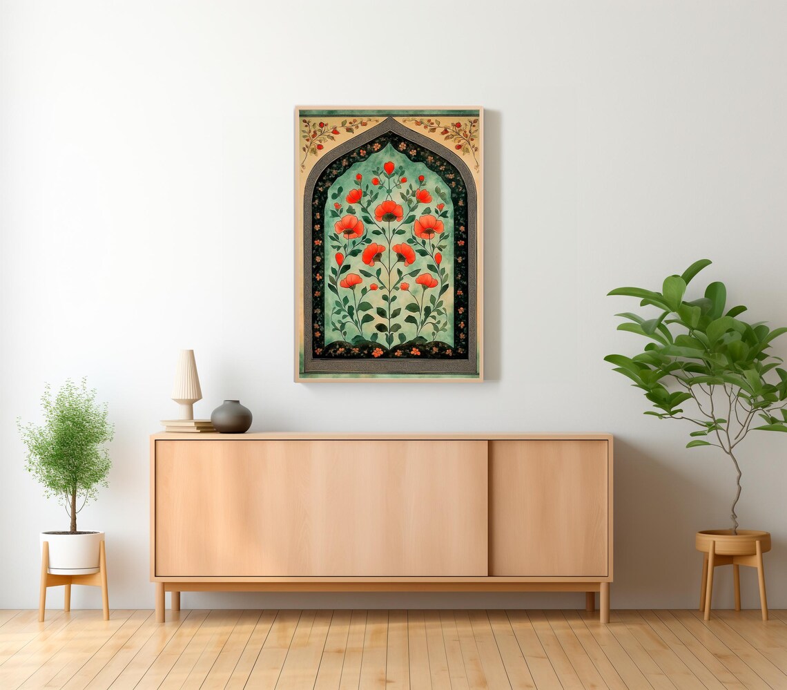 Palestine Floral Arch Art Print, Arabic Decor - Image 2