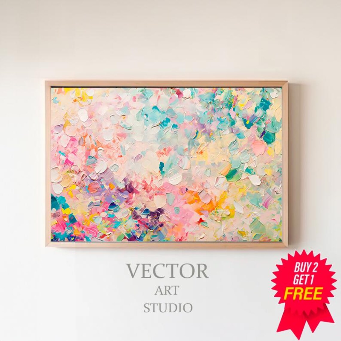 Colorful Modern Contemporary Abstract Art Print