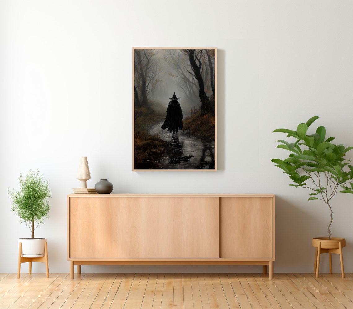 Witch In The Creek Dark Academia Vintage Poster Witch Decor Art Poster Print Gothic Victorian - Image 2