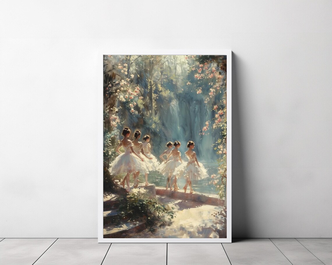 Ballet Dance Vintage Coquette Art Print, Ballerina - Image 3