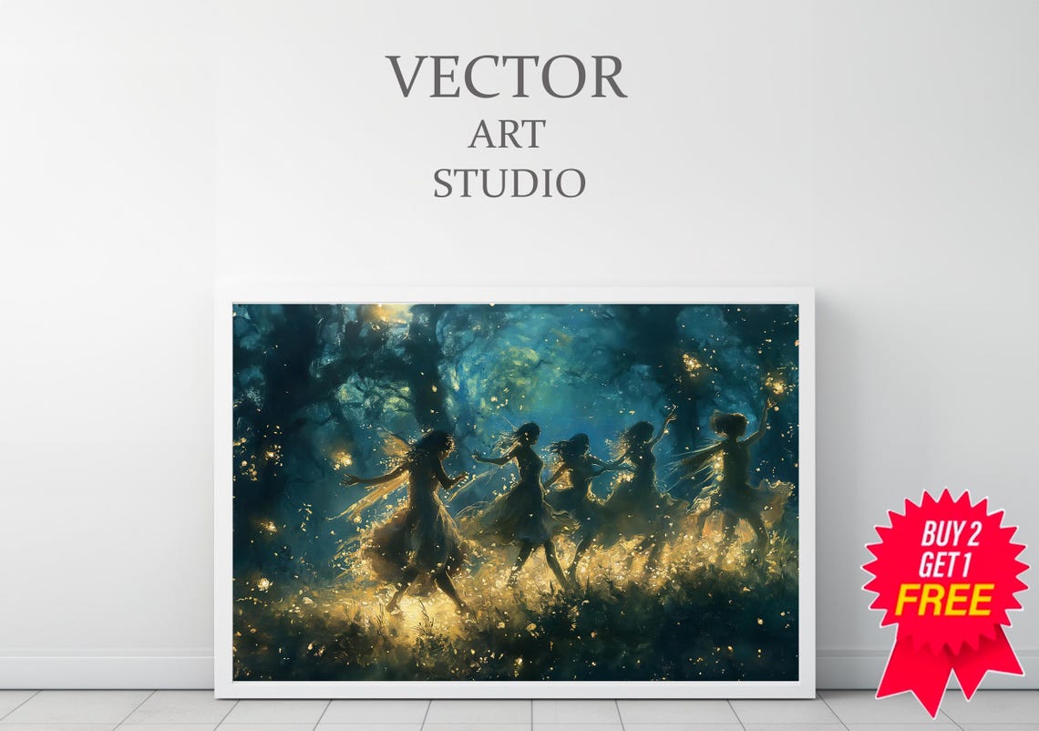 Dark Cottagecore Wall Art For The Frame Tv Country Cottage Wall Art Witchy Tv Art Frame Frame Tv Art Moody Vintage Fairies - Image 3
