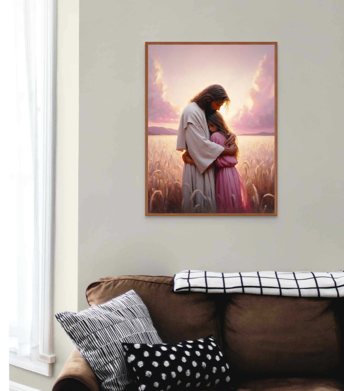 Loving Faith Christian Painting Jesus With Girl Picture Of Jesus Lds Bible Art Jesus Art - Image 4