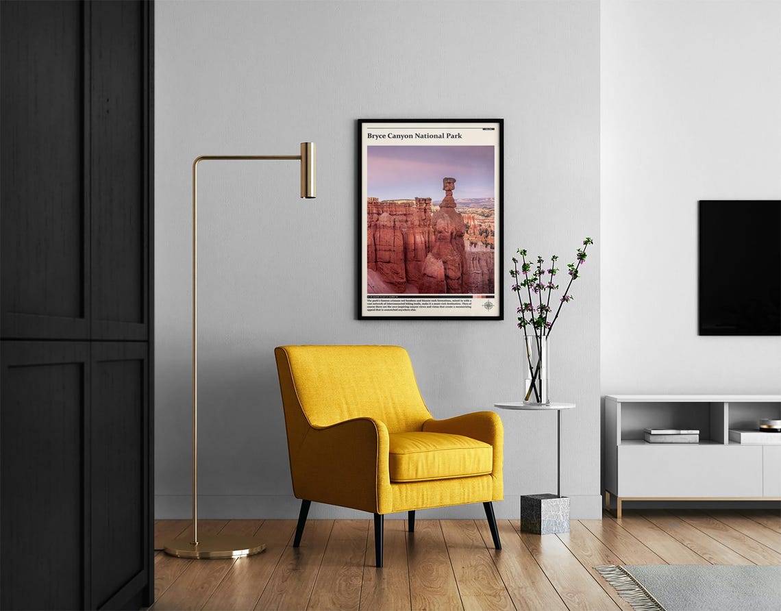Bryce Canyon National Park Utah Hoodoo Amphitheater Sunset Poster - Image 3