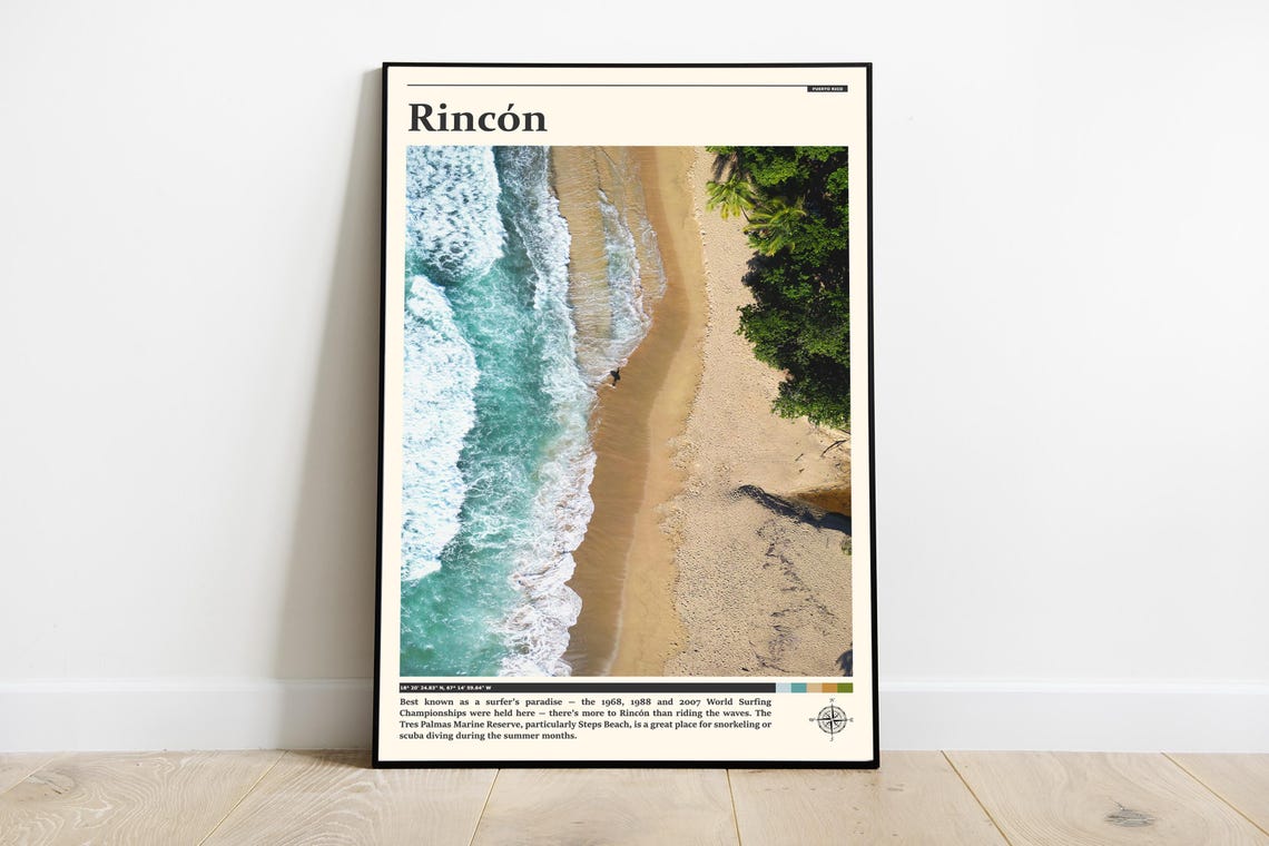 Travel Photography Rincn Print Rincn Wall Art Rincn Poster Rincn Photo Rincn Poster Print Rincn Wall Decor Puerto Rico
