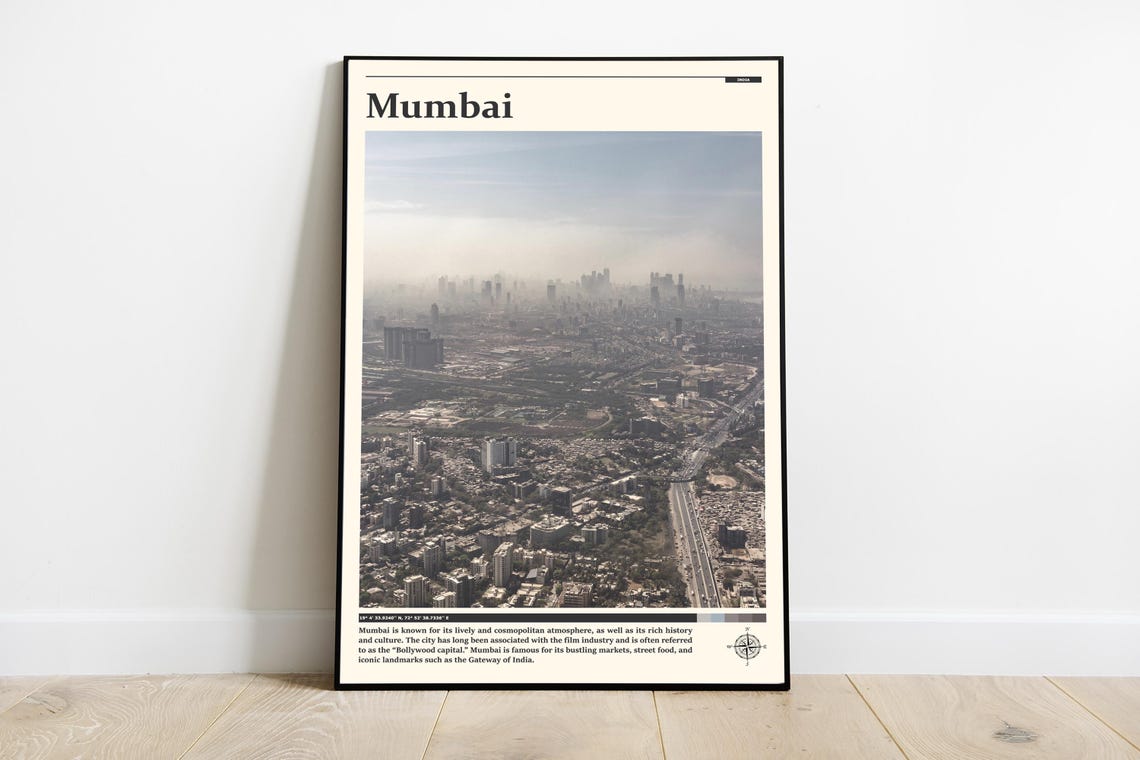 Travel Photography Mumbai Print Mumbai Wall Art Mumbai Poster Mumbai Photo Mumbai Poster Print Mumbai Wall Decor India Poster