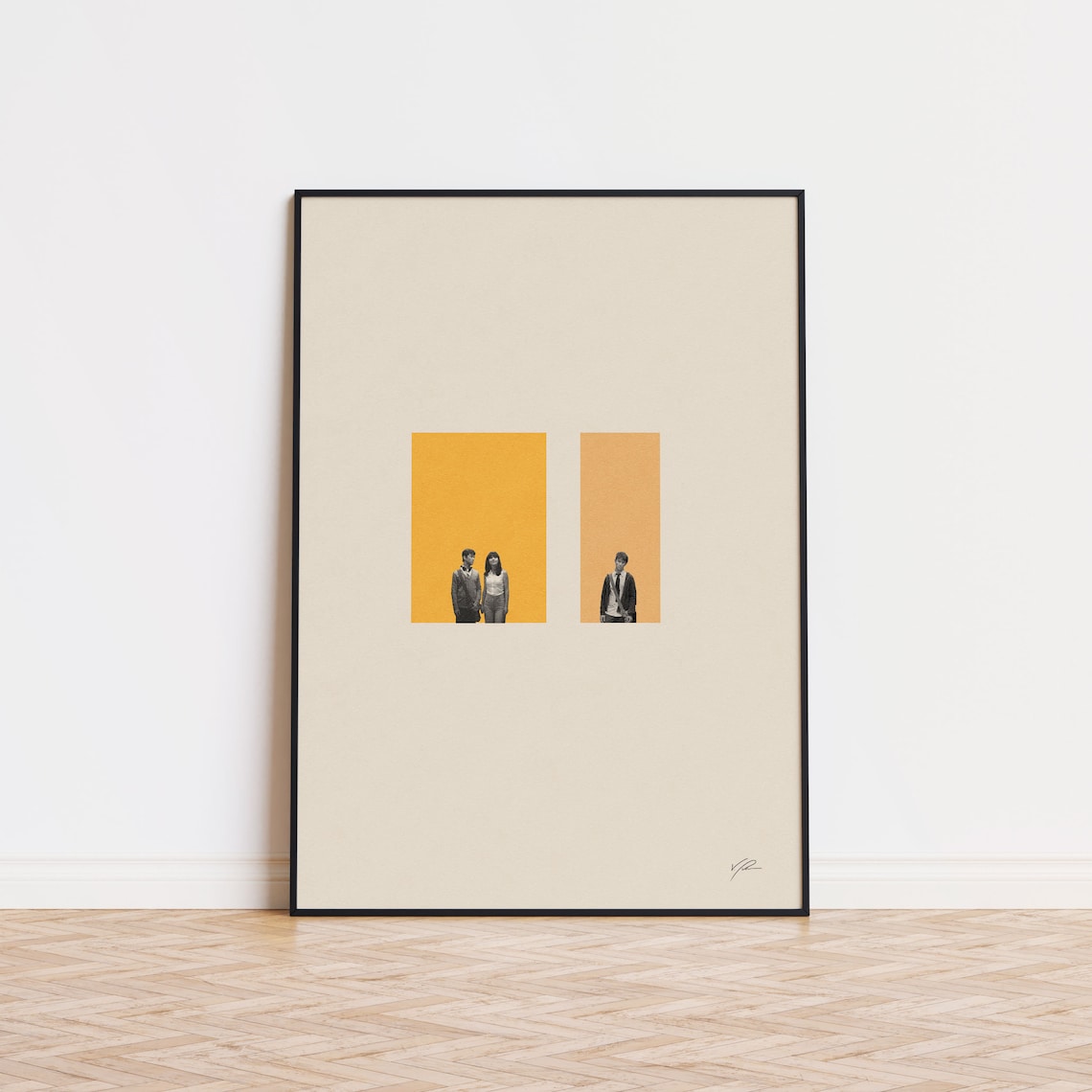 500 Days Inspired Poster, Mid-Century Modern Art Print
