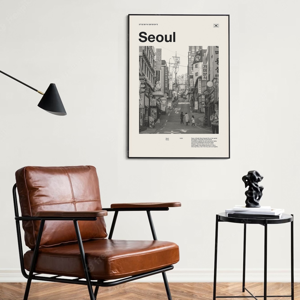 Seoul City Poster, Mid-Century Vintage Travel Print - Image 4