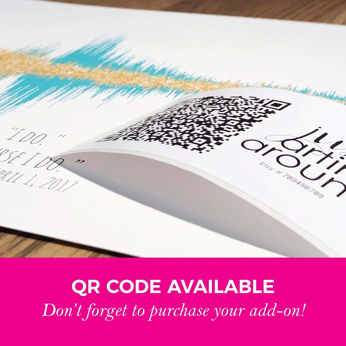 Custom Sound Wave Voice Wave Personalized Art Print - Image 3