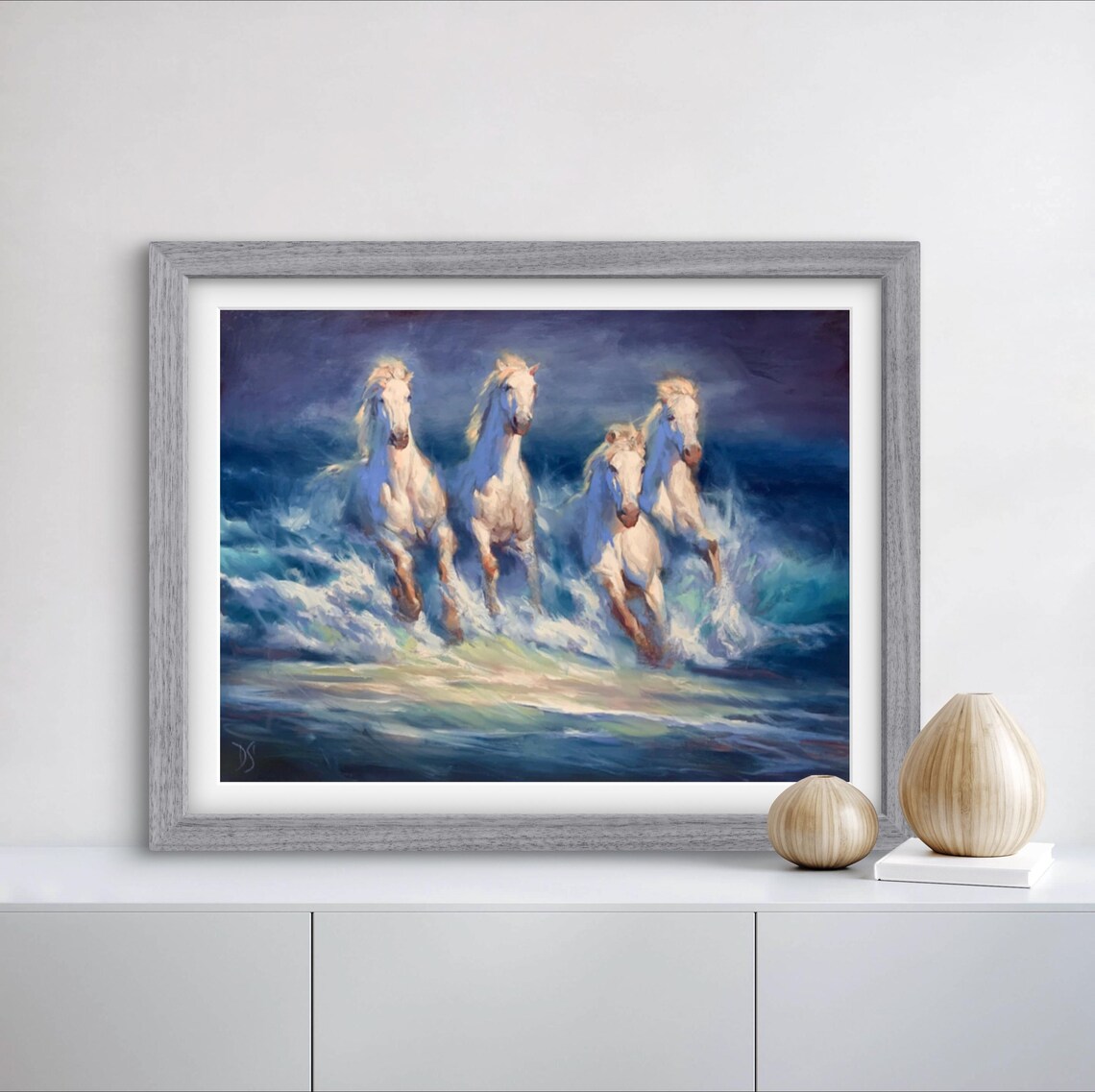 Stormpiercers Horse Art Print, Horse Bathroom Decor