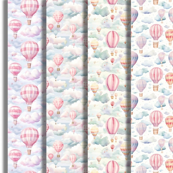 Hot Air Balloon Nursery Seamless Pattern 4 Jpg Designs White Background Repeat Paper Design Seamless Texture Pattern 599