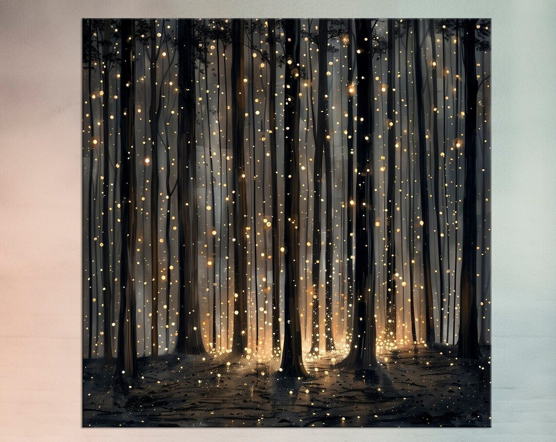 Enchanted Forest Fantasy Landscape Poster Print