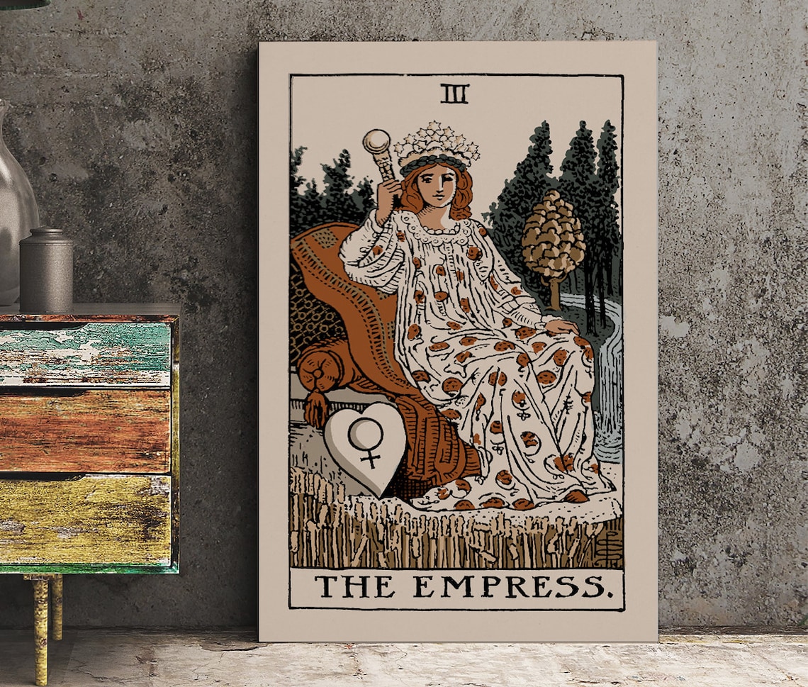 The Empress Tarot Card Neutral Vibe Art Print