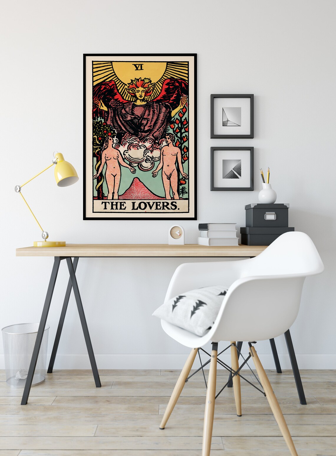 The Lovers Tarot Card Art Print, Tarot Poster - Image 3