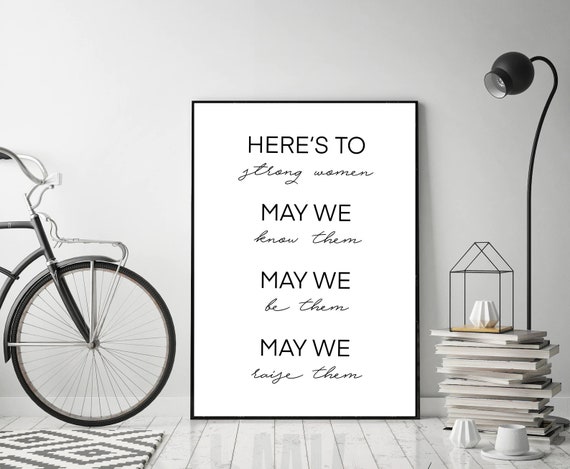 Poster Strong Women Sw Quote